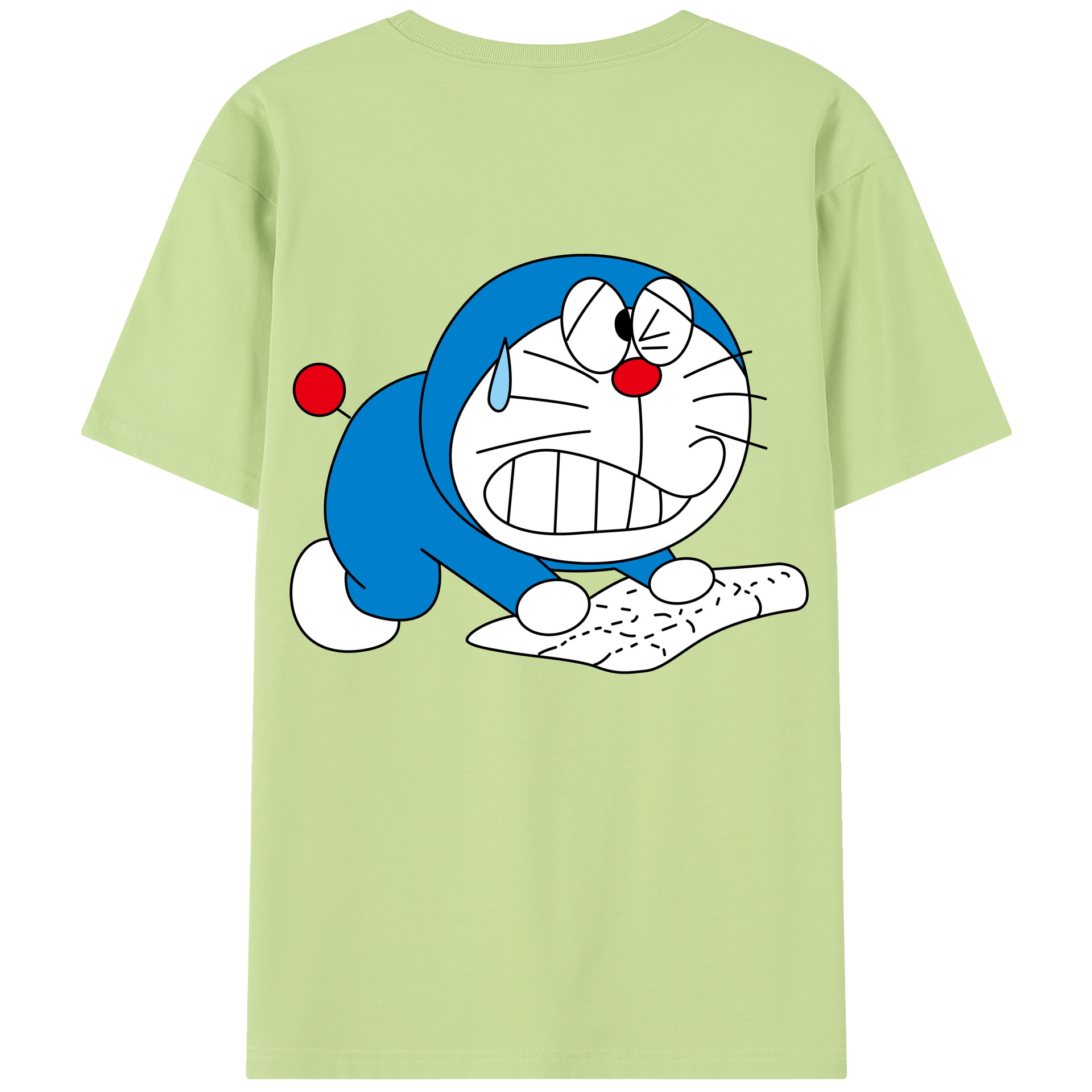 （画像用） ドラえもん Doraemon 綿100％半袖Tシャツ（背面プリント）
